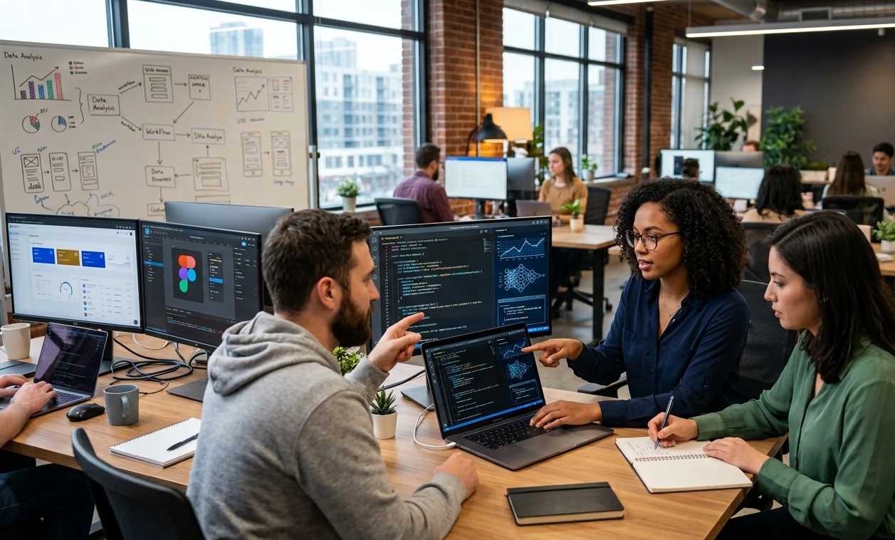 AI in modern web development services